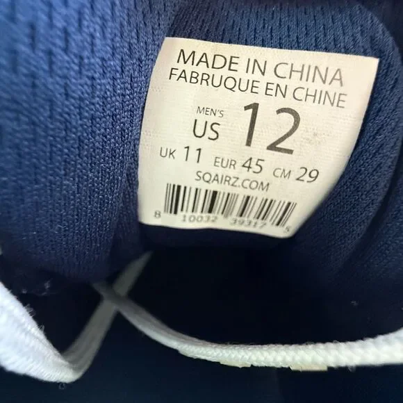 `Size 12 - Sqairz Speed Mesh Men's Golf Shoes - Blue & White- - Picture 8 of 12